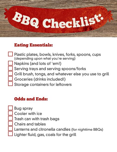 BBQ Templates for Party Planning