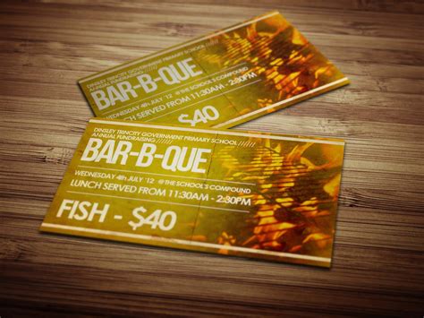 BBQ Tickets Designs