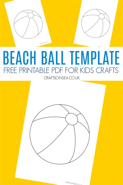 Beach ball template ideas