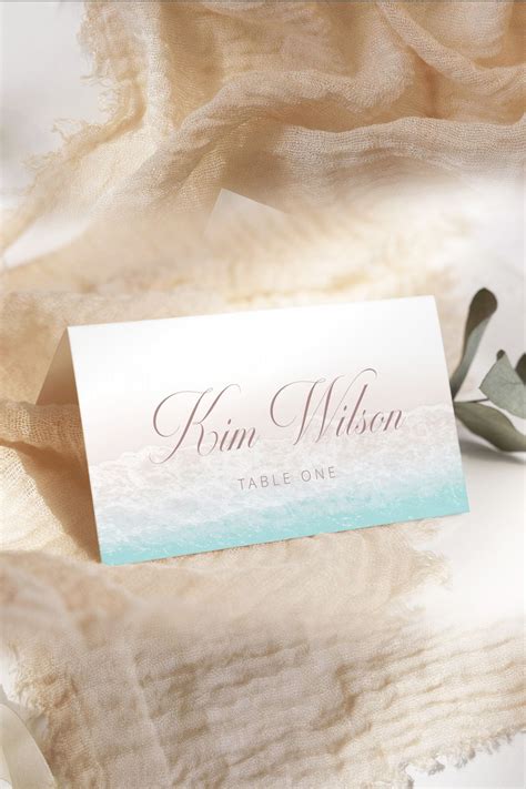 Beach Wedding Seating Cards