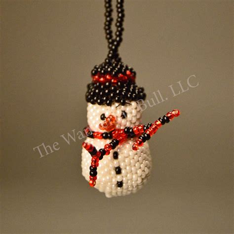 Beaded Snowman