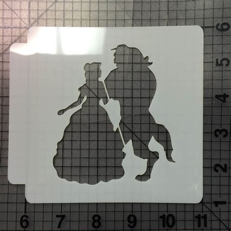 Beauty and the Beast Stencil