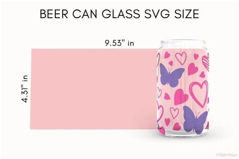 Beer Can Wrap Template Design 3