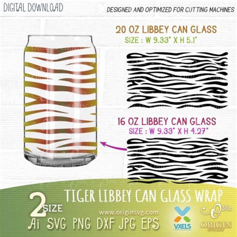 Beer Can Wrap Template Design 4