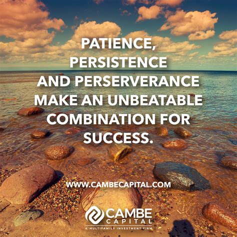 Being Patient and Persistent