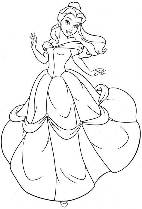 Belle Coloring Page