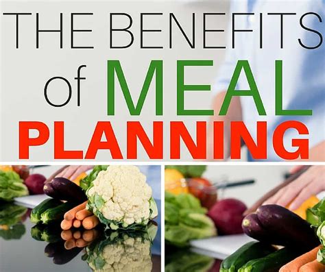 Benefits of meal planning