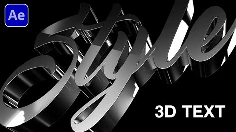 Benefits of After Effects 3D Text Templates