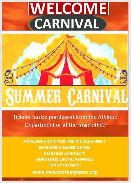 Benefits of Carnival Flyer Templates