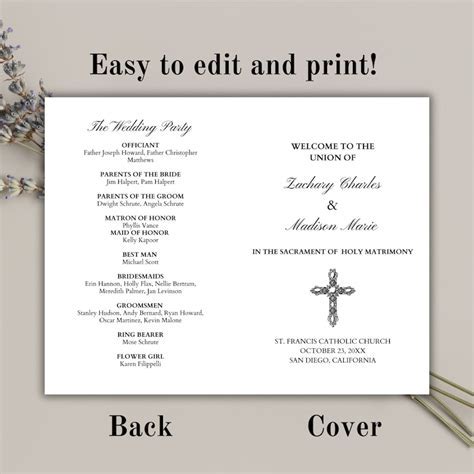 Benefits of Christian Wedding Program Template