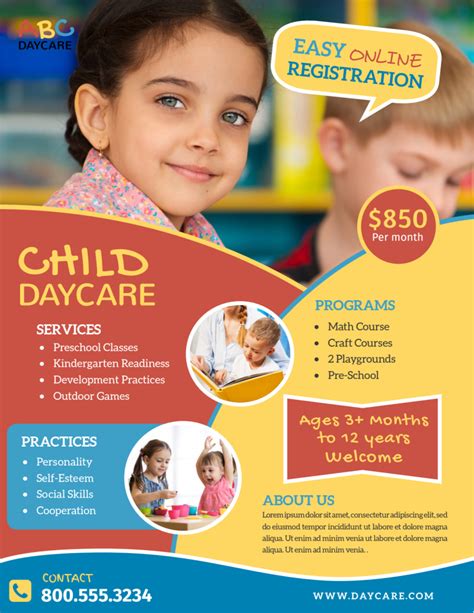 Benefits of Daycare Templates Image