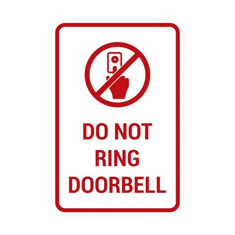 Benefits of Using a Do Not Ring Doorbell Sign