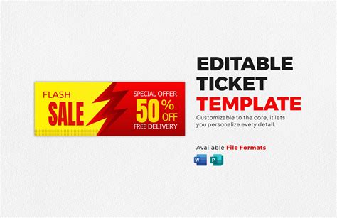 Benefits of Editable Ticket Templates