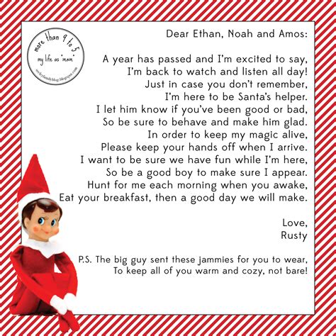 Benefits of Elf on the Shelf letters