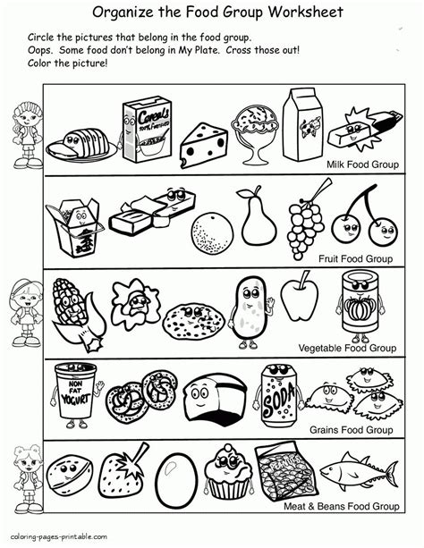 Benefits of food coloring pages