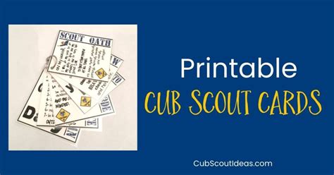 Benefits of Free Cub Scout Printables