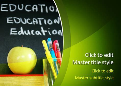 Benefits of Free Education PowerPoint Templates