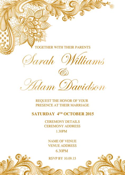 Benefits of Gold Invitation Templates