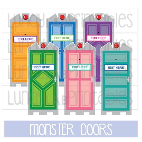 Benefits of using monster doors printables for kids