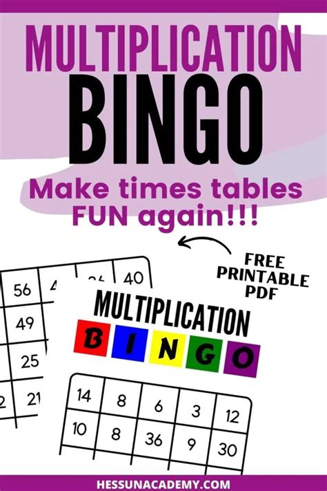 Benefits of Multiplication Bingo