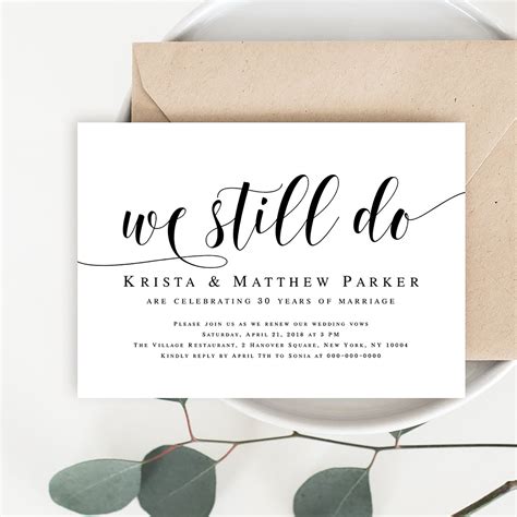 Benefits of printable vow renewal invitations