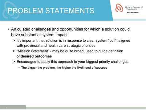 Benefits of Problem Statement