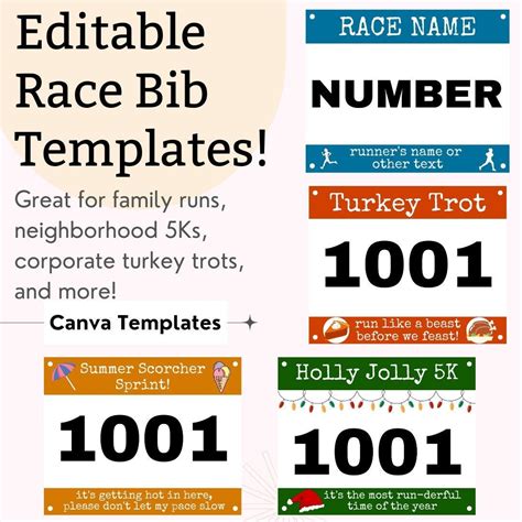 Benefits of race bib template