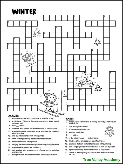 Benefits of Solving Winter Crossword Puzzles