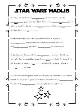 Benefits of Star Wars Mad Libs