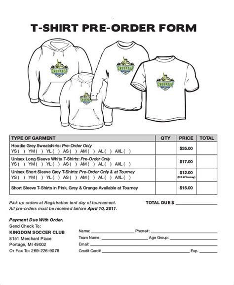 Benefits of T-Shirt Design Order Forms