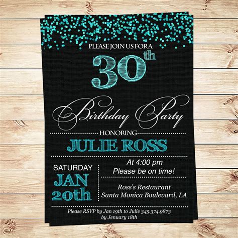 Benefits of Using 30th Birthday Party Invitation Templates