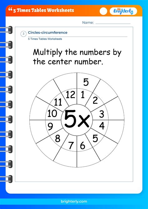 Benefits of using 5 times tables sheets