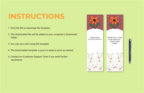 Benefits of using a free editable bookmark template