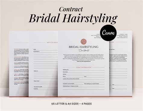 Benefits of Using a Wedding Hair Contract Example