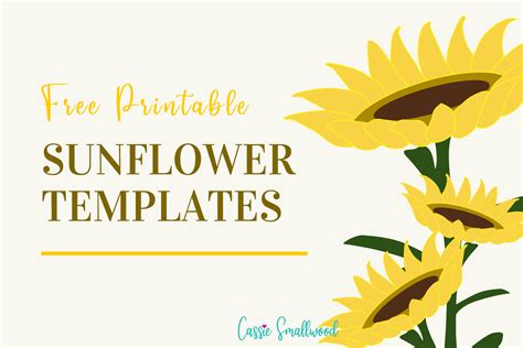 Benefits of using free sunflower templates