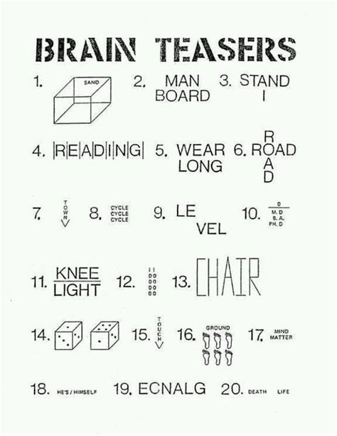 Benefits of Visual Brain Teasers