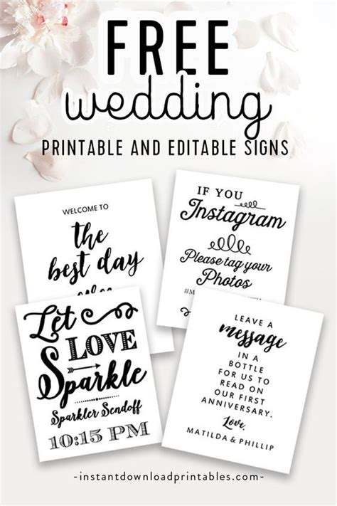 Benefits of Wedding Sign Templates