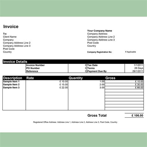 Best Practices for Bill Templates Example