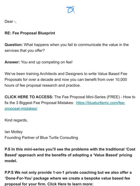 Best Practices for Fee Proposal