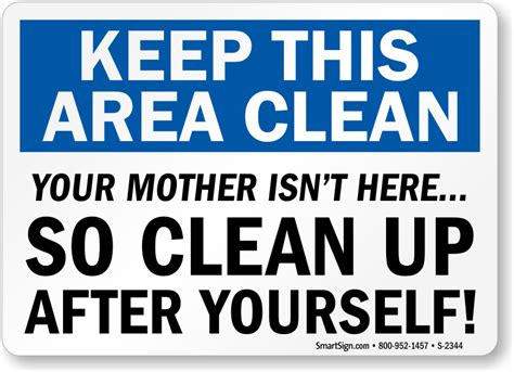 Best Practices for Clean Up Signs