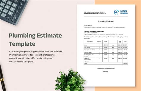 Best Practices for Plumbing Estimate Templates