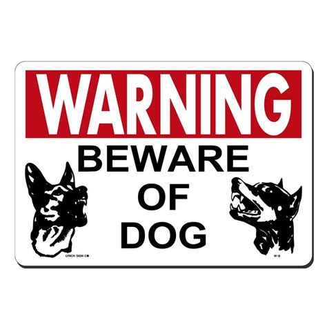 Beware Dog Sign for Home