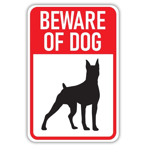 Beware Dog Sign with Name