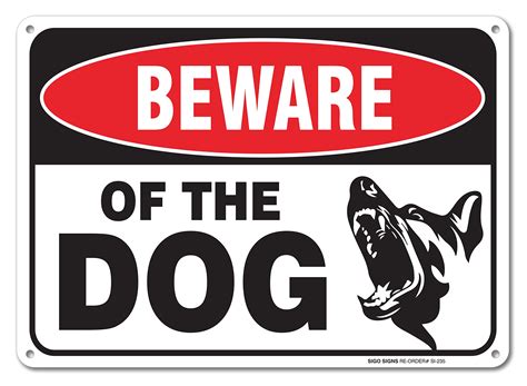 Beware of Dog Sign for Business