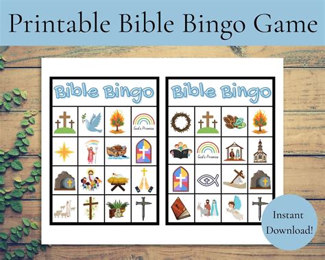 Bible Bingo cards