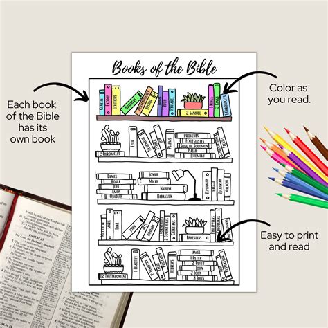 Bible bookcase printable designs