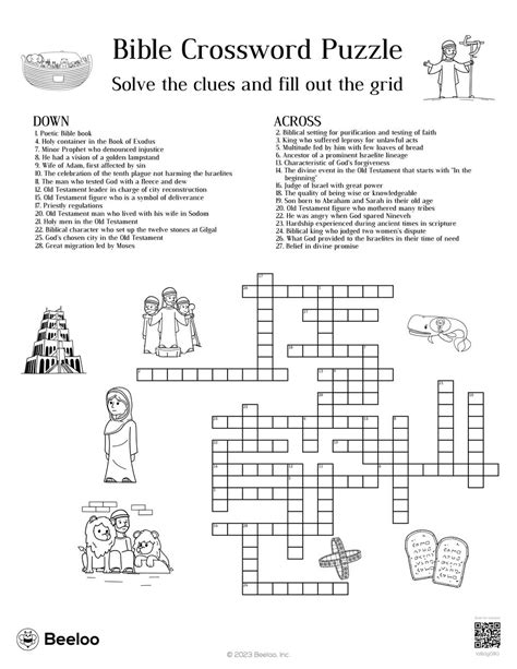 Bible Crossword Puzzles for Kids