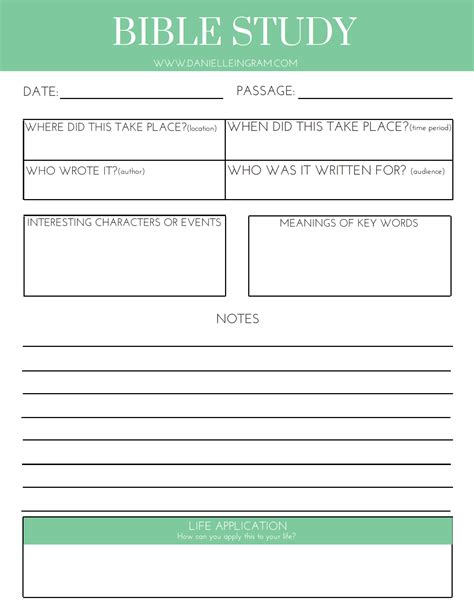 Bible study group templates for discussion