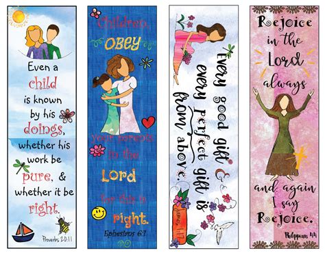 Bible Verse Bookmarks for Kids