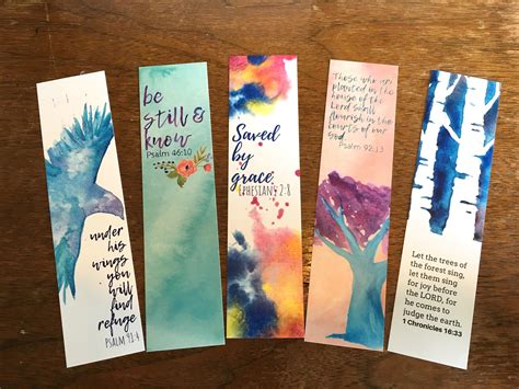 Bible Verse Bookmarks with Images